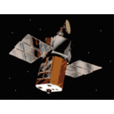 download Satellite In Space clipart image with 0 hue color