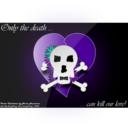 download Only The Death Can Kill Our Love clipart image with 270 hue color