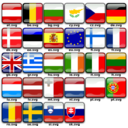 download Flags Of Europe clipart image with 0 hue color