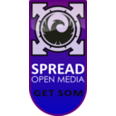 download Get Som Spread Open Media clipart image with 45 hue color