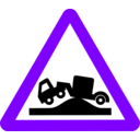 download Roadsign Grounded clipart image with 270 hue color