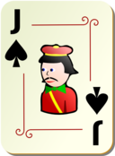 Ornamental Deck Jack Of Spades