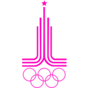download Olympiad 1980 Emblem clipart image with 315 hue color