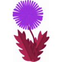 download Flower Dandelion clipart image with 225 hue color