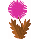 download Flower Dandelion clipart image with 270 hue color