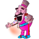 download Circus Chef clipart image with 315 hue color