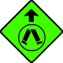 download Caution Pedestrian Crossing clipart image with 45 hue color