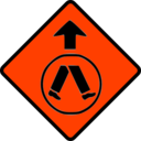 download Caution Pedestrian Crossing clipart image with 315 hue color