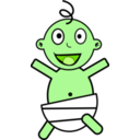 download Happy Baby clipart image with 90 hue color