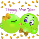 download Happy New Year Smiley Emoticons clipart image with 45 hue color