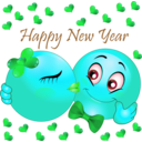 download Happy New Year Smiley Emoticons clipart image with 135 hue color