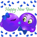 download Happy New Year Smiley Emoticons clipart image with 225 hue color