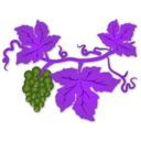 download Grapes clipart image with 180 hue color