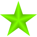 download Red Star clipart image with 90 hue color