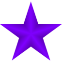 download Red Star clipart image with 270 hue color
