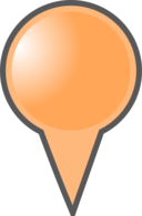 Orange Map Marker