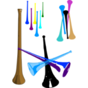 download More Vuvuzelas clipart image with 180 hue color