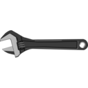 download Adjustable Spanner clipart image with 0 hue color
