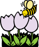 Bee And Flowers