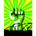 download Green Power Against Pollution clipart image with 0 hue color