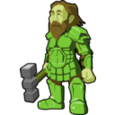 download Dwarf Warrior clipart image with 45 hue color
