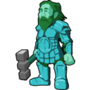 download Dwarf Warrior clipart image with 135 hue color