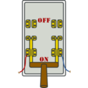 download Knife Switch On clipart image with 0 hue color