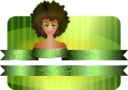 Afro Girl Border