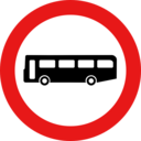 Roadsign No Buses