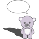 download Cute Teddy Bear clipart image with 270 hue color