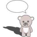 download Cute Teddy Bear clipart image with 0 hue color