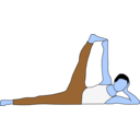 download Anantasana clipart image with 180 hue color