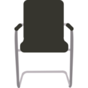 download Desk Chair Black clipart image with 225 hue color