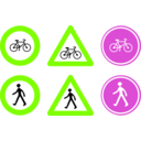 download Traffic Signs clipart image with 90 hue color