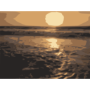 download Sunset Cherai Beach clipart image with 0 hue color