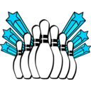 download Bowling Pins clipart image with 135 hue color
