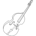 download Double Bass 1 clipart image with 0 hue color