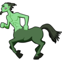 download Centaur clipart image with 90 hue color