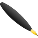 download Simple Pen clipart image with 0 hue color