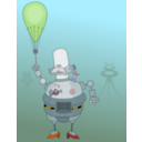 download Roboter clipart image with 0 hue color