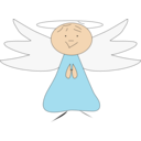 download Flying Angel clipart image with 0 hue color