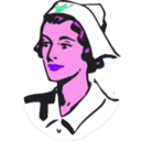 download Nurses Cap clipart image with 270 hue color
