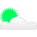 download Sun Cloud clipart image with 90 hue color