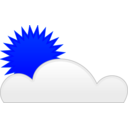 download Sun Cloud clipart image with 180 hue color