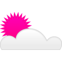 download Sun Cloud clipart image with 270 hue color
