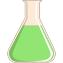 download Erlenmeyer clipart image with 180 hue color