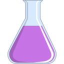 download Erlenmeyer clipart image with 0 hue color