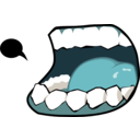 download Dark Mouth clipart image with 180 hue color