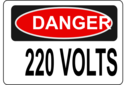 Danger 220 Volts