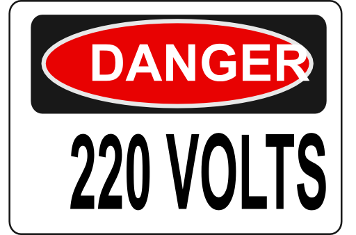 Danger 220 Volts